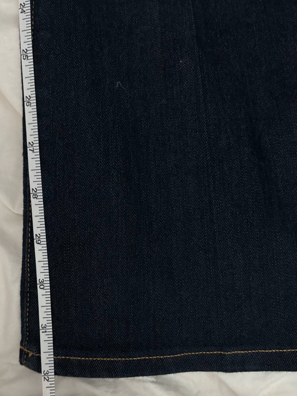 PAIGE Skyline Boot (28x32P) Jeans Carson Dark Wash Mid Rise Slim Flare - Picture 13 of 14